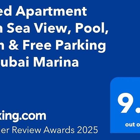 1 Bed Apartment With Sea View, Pool, Gym & Free Parking In Dubai Marina 외부 사진